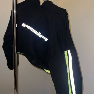 I.AM.GIA Reflective Cropped Hoodie- Size Small